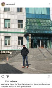 Zaur Kamal Xəzərdən getdi, aparıcı, televiziya 